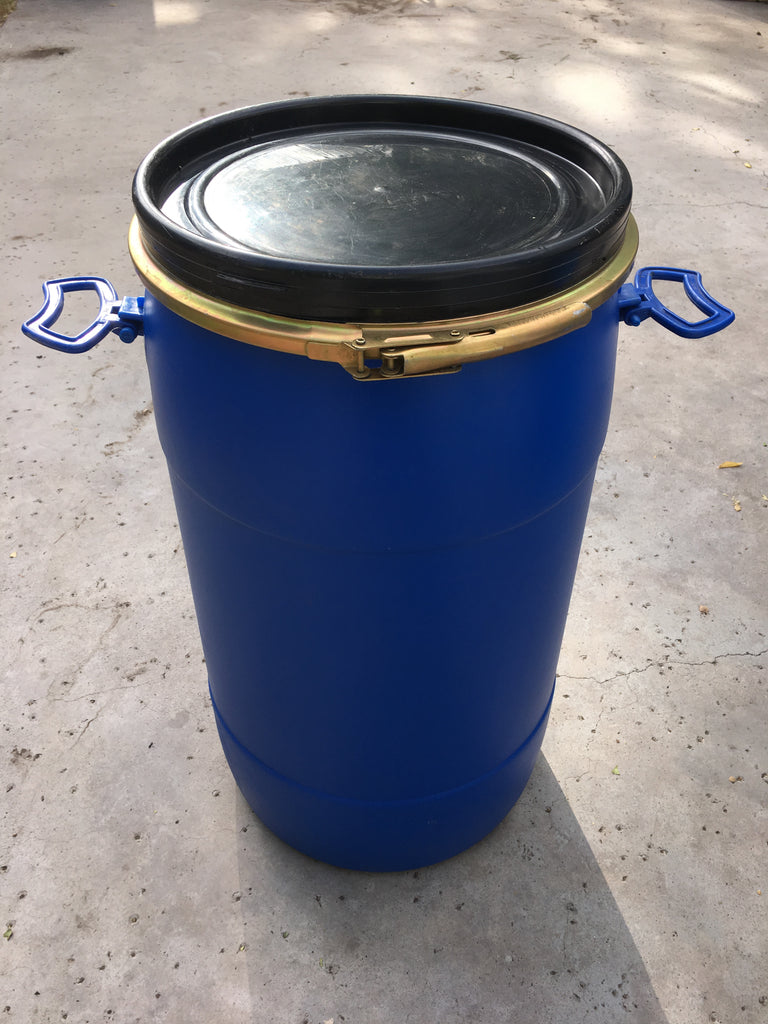 OSS15 15 Gallon Drum, Open Head, Plastic, Lever Lock – Multiple Colors -  Basco USA